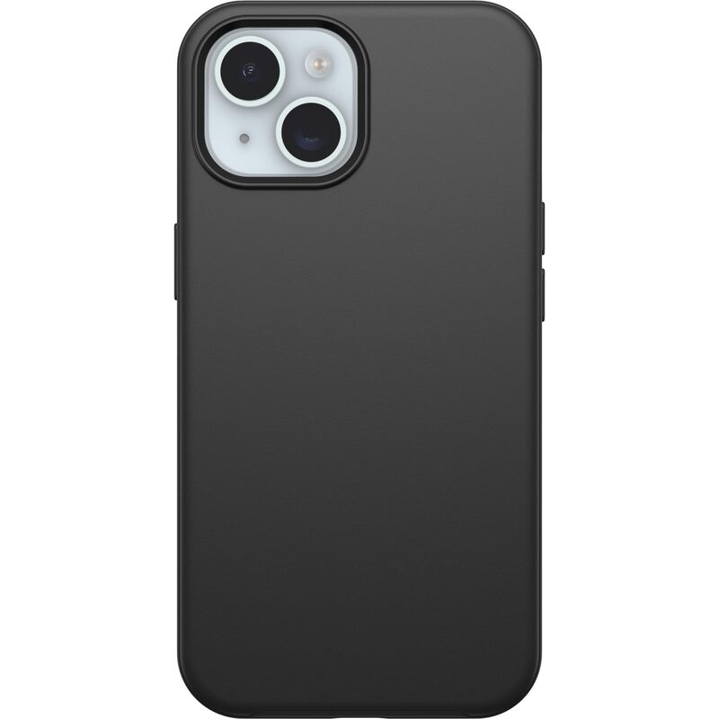 OtterBox iPhone 16e, 15, 14, & 13 Symmetry Series Case - Black, Snaps to MagSafe, Ultra-Sleek, Raised Edges Protect Camera & Screen (Ships in polybag)
