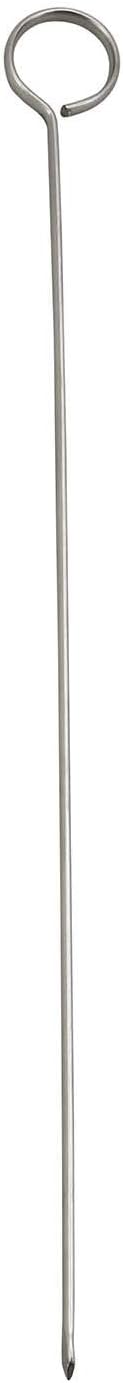 Winco Steel Skewers with Oval Ring, 12-Inch, Stainless Steel