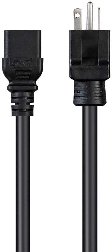 Monoprice Heavy Duty Power Cord - NEMA 5-20P to IEC 60320 C19, 20 Amp, 6ft