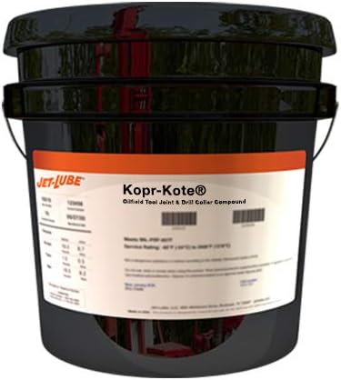 Jet-Lube Kopr-Kote - Copper Based | High Temperature | EP Lubricant | Anti-Seize | Military Grade | Low Friction - | 1 Gal