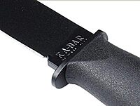 Ka-Bar Kraton Handled Straight Edge Mark 1 Knife , BLACK, 9 3/16-Inch