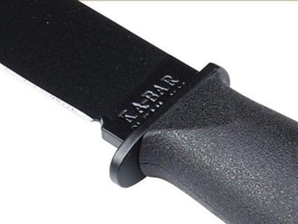 Ka-Bar Kraton Handled Straight Edge Mark 1 Knife , BLACK, 9 3/16-Inch