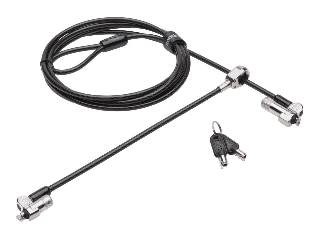 Kensington NanoSaver Keyed Dual Head Laptop Lock for Ultra-Thin Laptops/Tablets and Other Devices (K64448WW)