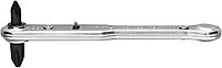 General Tools - 2551-2419 807X Ratchet Offset Screwdriver with Nos. 1 Silver
