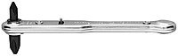 General Tools - 2551-2419 807X Ratchet Offset Screwdriver with Nos. 1 Silver