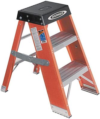 Werner SSF03 375-Pound Load Capacity, Type IAA Duty Rating Fiberglass Step Stand, 3-Foot