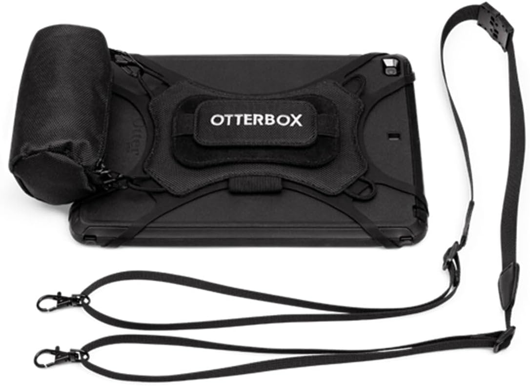 OtterBox Utility Carrying Case for 10in to 13in Apple, Samsung, LG, Google Tablet - Black - Neck Strap