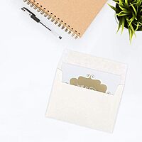 JAM PAPER Parchment Booklet Invitation Envelopes - 24 lb, 30% Recycled