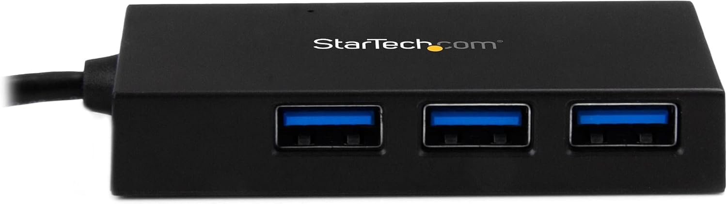 StarTech.com 4 Port USB C Hub - C to 4x A - USB 3.0 Hub - 4 Port USB Hub with Power Adapter - USB C to USB Adapter