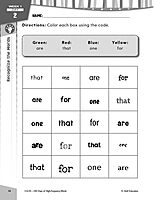 180 Days of High-Frequency Words for First Grade - Learn to Read First Grade Workbook