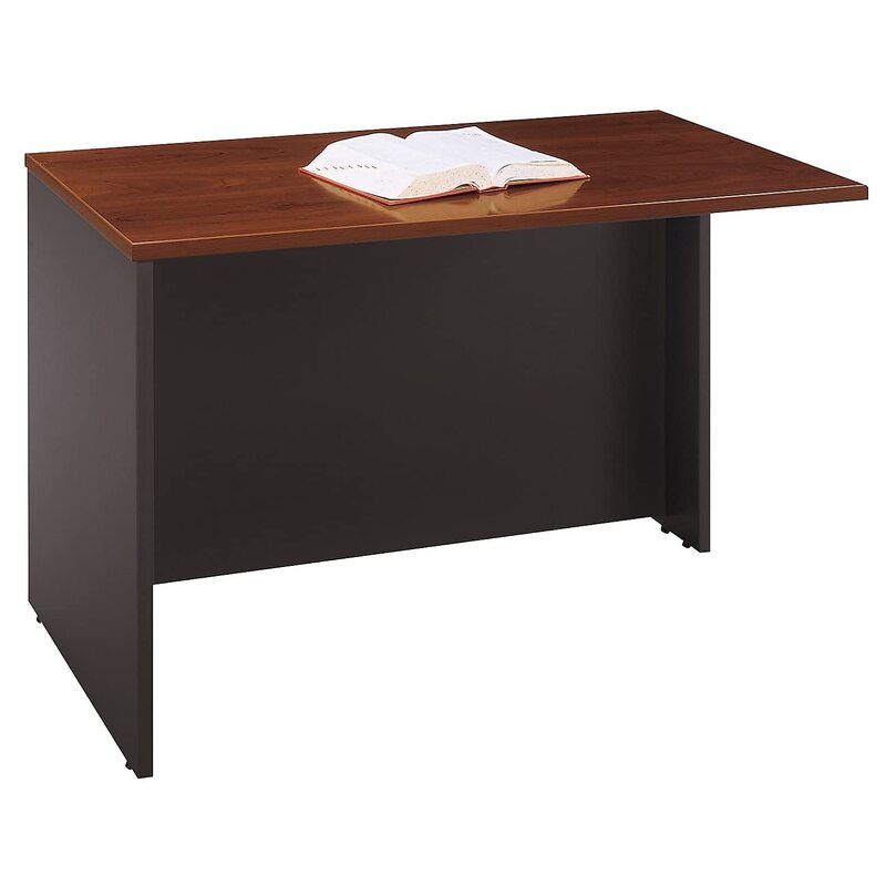 Bush Business Furniture Series C Collection 48W Return Bridge in Hansen Cherry Hansen Cherry 48W x 24D