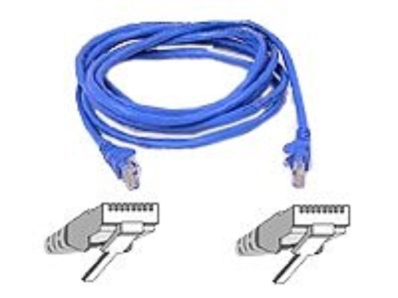Belkin Cat5e Patch Cable - RJ-45 Male Network - RJ-45 Male Network - 5ft - Blue