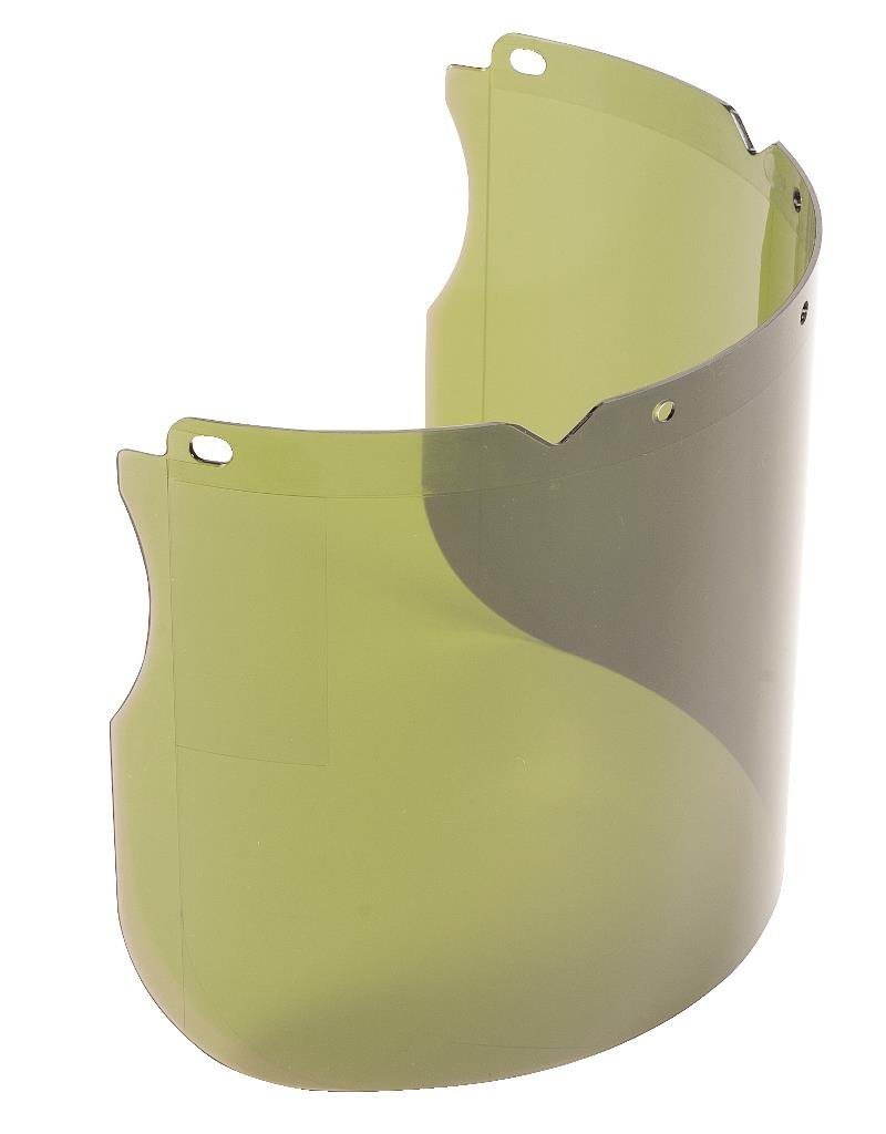 MSA 10115859 V-Gard Visor - Welding, Shade 5, Polycarbonate (PC), Molded, 8" x 17" x 0.098", Gear for Cutting & Brazing