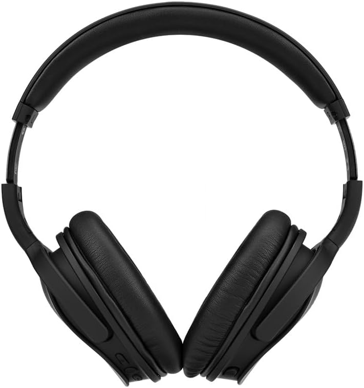 Monoprice Wireless Over Ear Headphones - Active Noise Cancelling (ANC) Bluetooth 5.0, Extended Playtime, Qualcomm aptX Audio