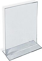 Azar Displays Double-Foot 2-Sided Acrylic Sign Holders