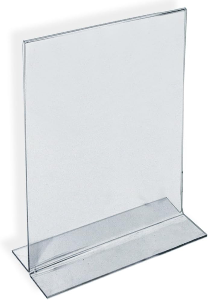 Azar Displays Double-Foot 2-Sided Acrylic Sign Holders