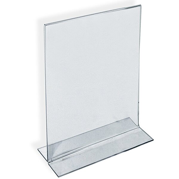 Azar Displays Double-Foot 2-Sided Acrylic Sign Holders