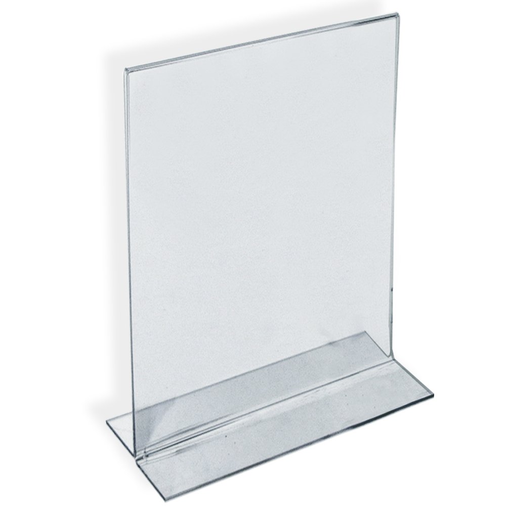 Azar Displays Double-Foot 2-Sided Acrylic Sign Holders