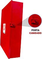 BSEXGRBotiquín Metálico Extra Grande: Mayor Capacidad Y Seguridad (ROJO)