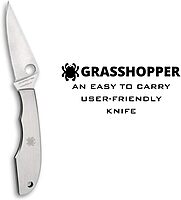 SPYDERCO GrassHopper Non-Locking Folding Knife PlainEdge