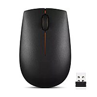 Lenovo 300 Wireless Mouse – Computer Mouse for PC, Laptop with Windows – Ambidextrous Design – 2.4 GHz Nano USB Receiver