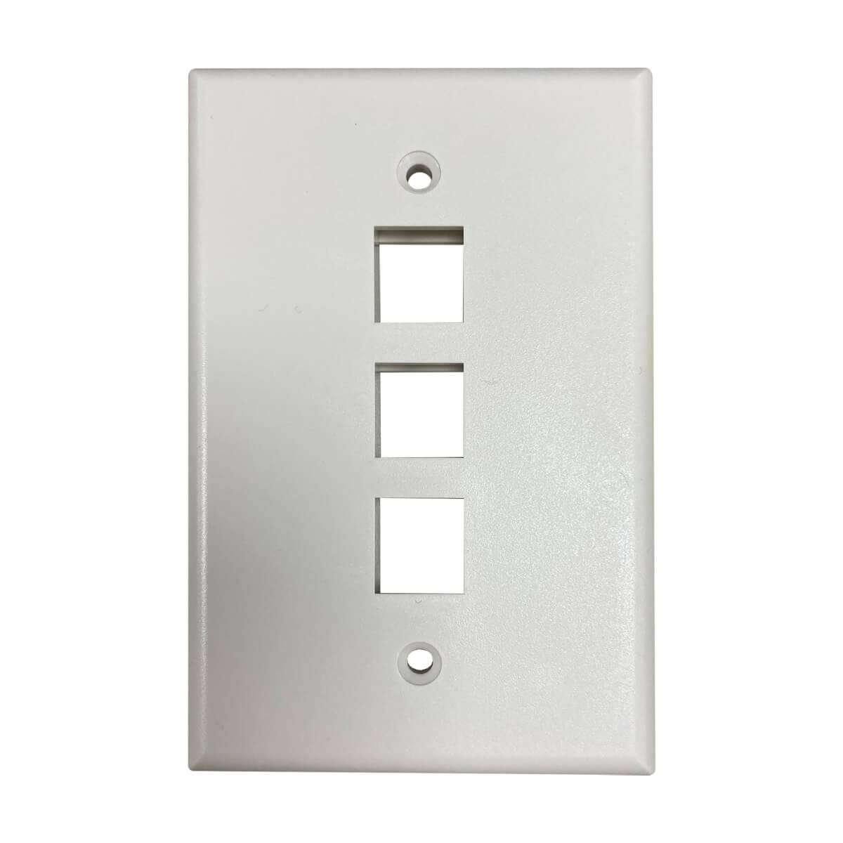 Tripp Lite Safe-IT Single-Gang Keystone Wall Plate, Ivory