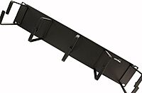 Leviton Five-Ring Horizontal Patch Cord Organizer, 2RU, 4-inch D-Rings, 49253-BCM, Black