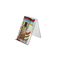 Azar Displays Acrylic Easel Displays, Clear, 10-Pack