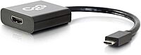 C2G USB-C to HDMI Audio/Video Adapter, Black (29474)