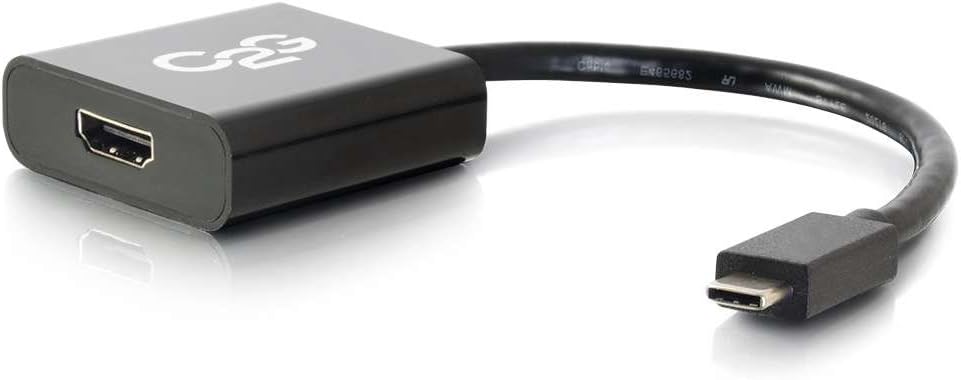 C2G USB-C to HDMI Audio/Video Adapter, Black (29474)