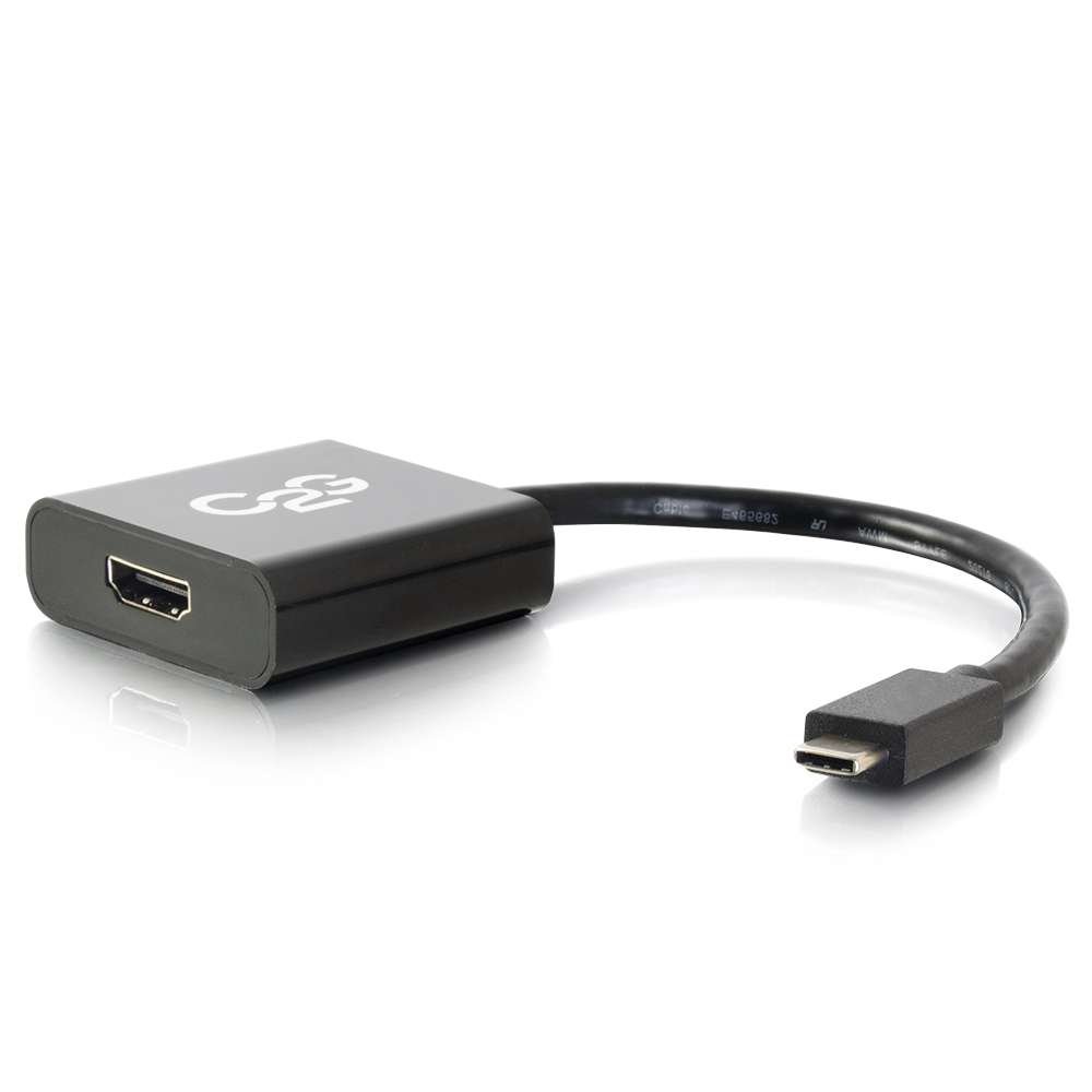 C2G USB-C to HDMI Audio/Video Adapter, Black (29474)