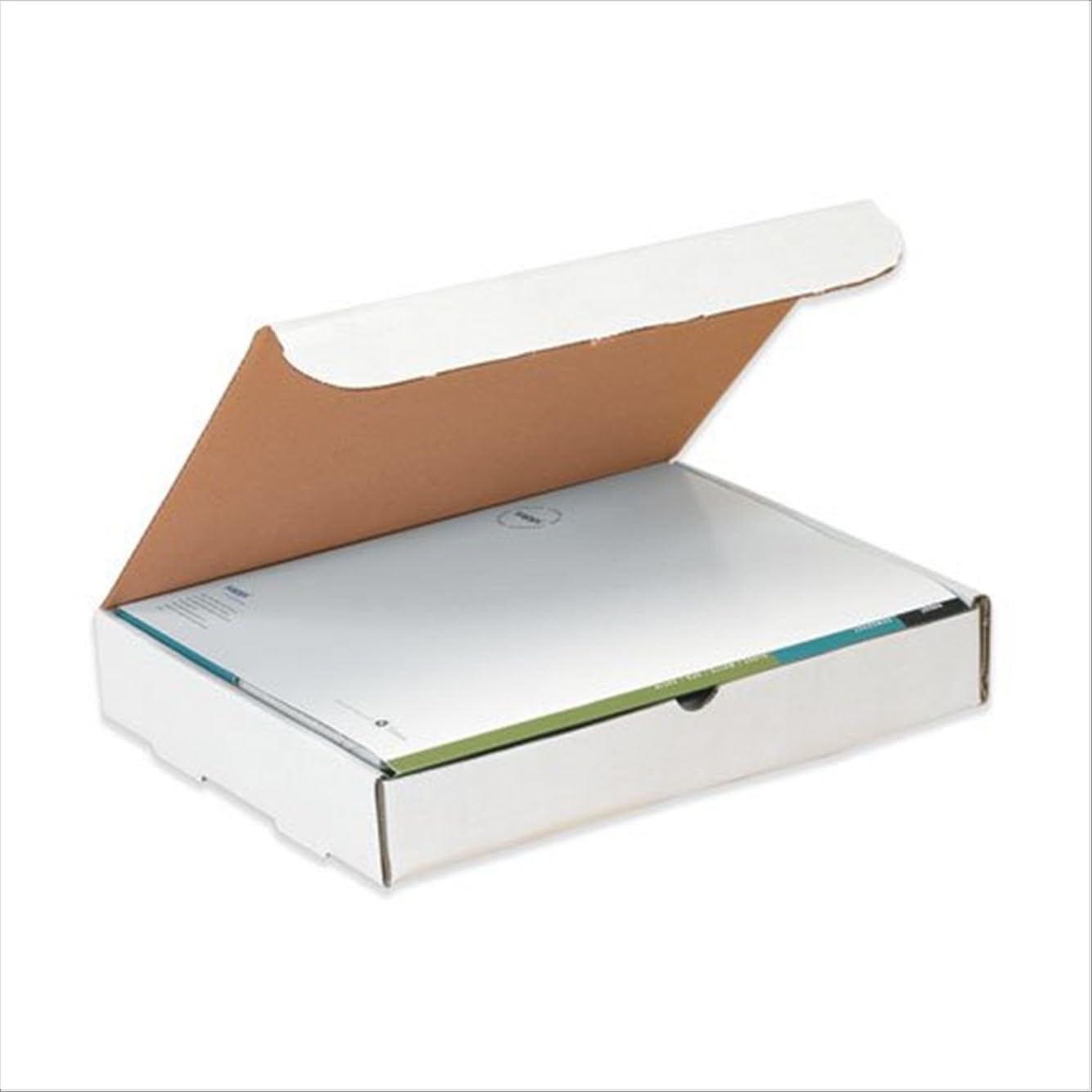 Partners Brand Literature Mailers 9in x 6 1/2in x 1 3/4in, White, Bundle of 50