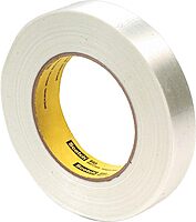 Scotch General Purpose Filament Tape - 1in Width x 60 Yd. Length - 3in Core - Glass Yarn Backing - 1 / Roll - Clear
