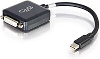 C2G/Cables To Go 54311 8in Mini DisplayPort to DVI-D Adapter Converter - Male to Female Active Black
