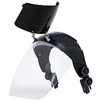 SELLSTROM Safety Face Shield with Universal Hard Hat Slot Adapter, Clear Anti-Fog Polycarbonate