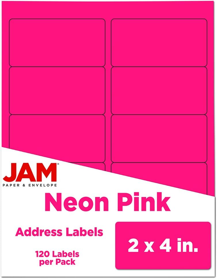JAM PAPER Mailing Address Labels - Self-Adhesive Rectangular