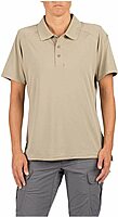 5.11 Tactical Women's Helios Short Sleeve Polo Shirt, Jersey Knit Polyester