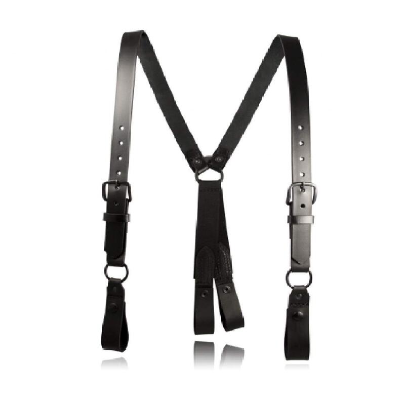 BOSTON LEATHER Police Leather Suspenders