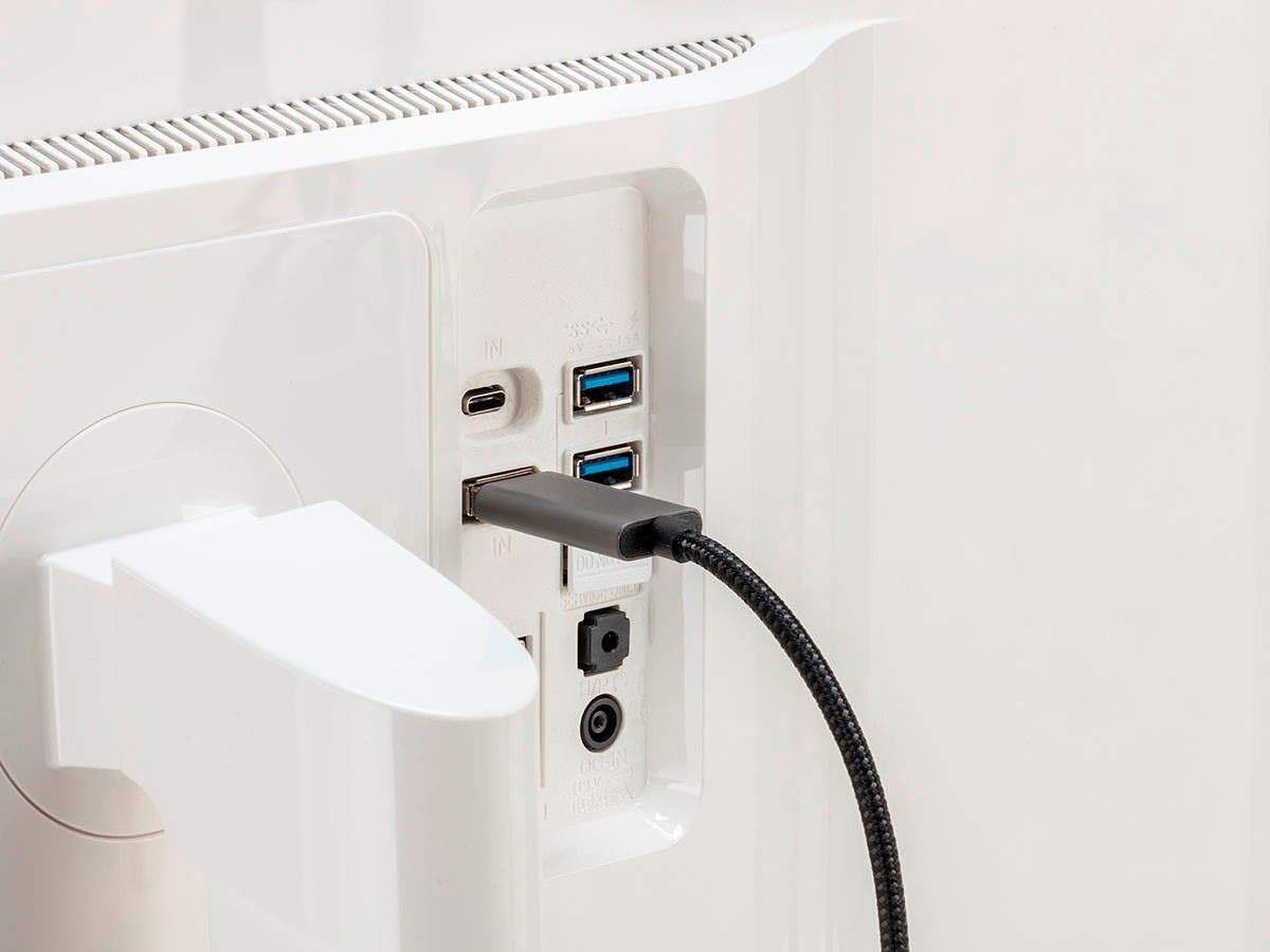 Monoprice Bidirectional USB Type-C to DisplayPort 1.4 Cable - 4K@60Hz, Easy Plug and Play, Nylon-Braided Jacket, 6 Feet