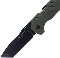 COLD STEEL Engage 3" 4116SS Razor-Sharp Tanto Point Blade 4.25" GFN Handle Everyday Carry Tactical Folding Knife with Atlas Lock OD Green