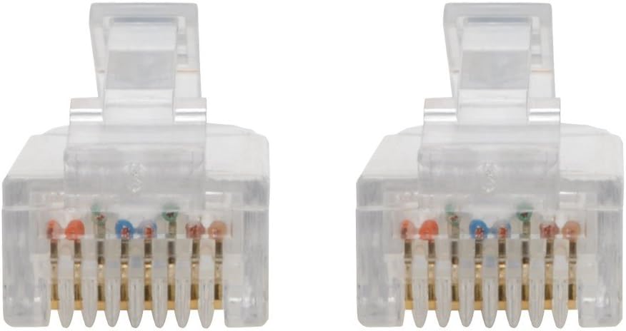 Eaton Tripp Lite Cat6 Gigabit Snagless Molded Slim UTP Patch Cable RJ45 M/M Blue 6in 6' (N201-S6N-BL)