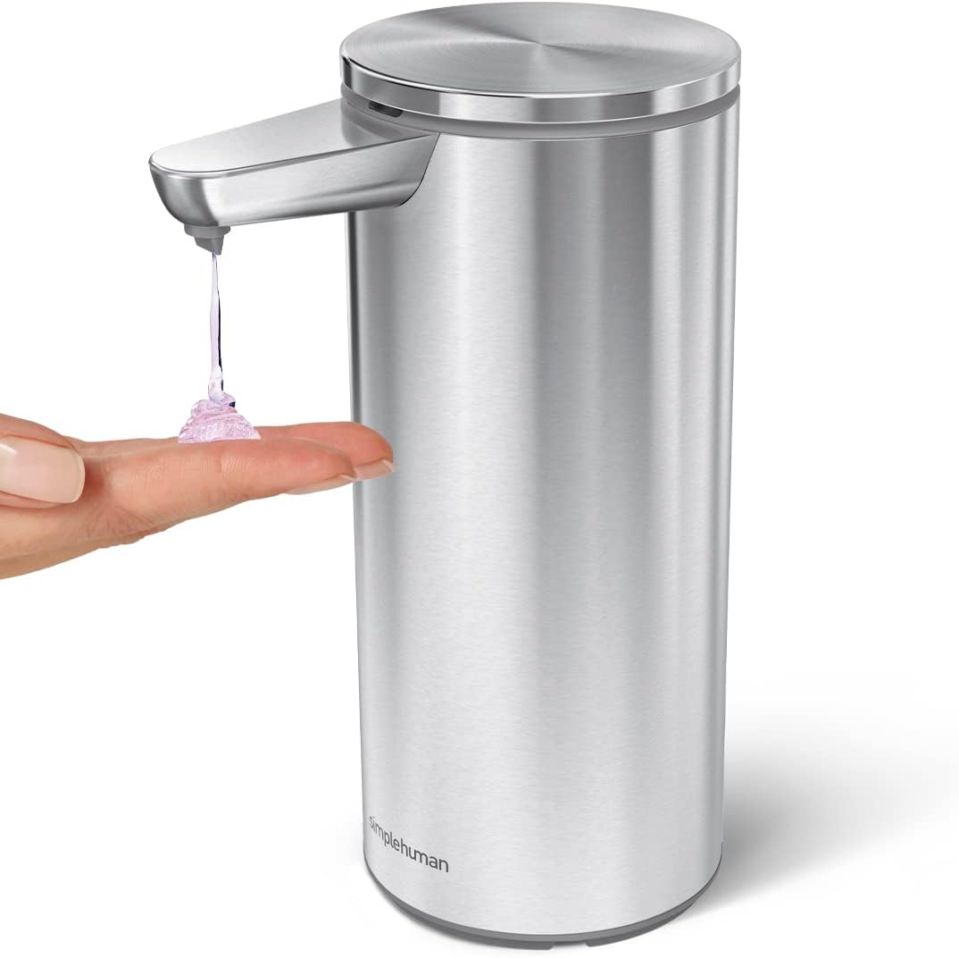simplehuman Touch-Free Sensor Soap and Sanitizer Dispenser