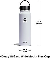 HYDRO FLASK Wide Mouth Insulated Stainless Steel Bottle with Flex Cap