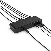 Belkin USB C Docking Station 65W, Type C Hub - Supports Multiple Displays with HDMI 2.0, DisplayPort, USB C Ports, USB A Ports, and Gigabit Ethernet Port - Dual Monitor 4K for Chromebook and More