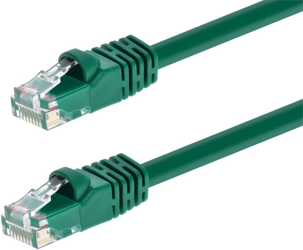 Monoprice Cat6 Ethernet Patch Cable - Snagless RJ45, Pure Bare Copper, 550MHz, UTP, 24AWG, 2 Feet