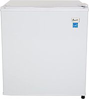 Avanti Mini Fridge Compact Refrigerator for Home Office or Dorm, Features Compressor Cooling Single Reversible Door Removable Shelves Automatic Defrost and Adjustable Temp Control, 1.7-Cu.Ft, White