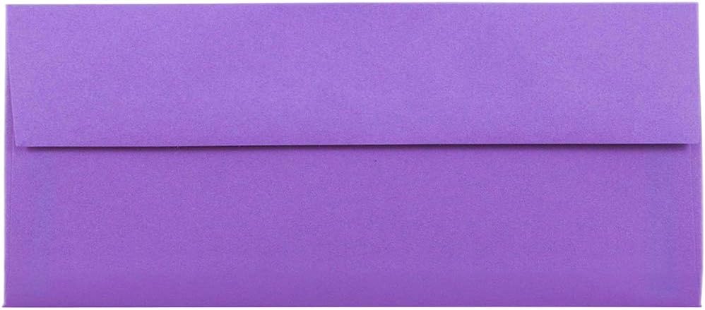JAM PAPER Colored Envelopes - Recycled 24 lb Gummed Closure