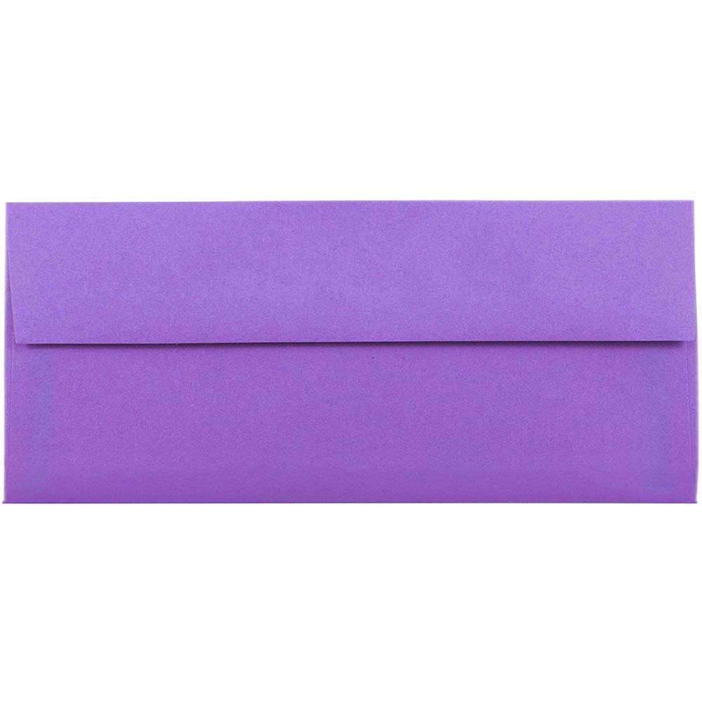 JAM PAPER Colored Envelopes - Recycled 24 lb Gummed Closure