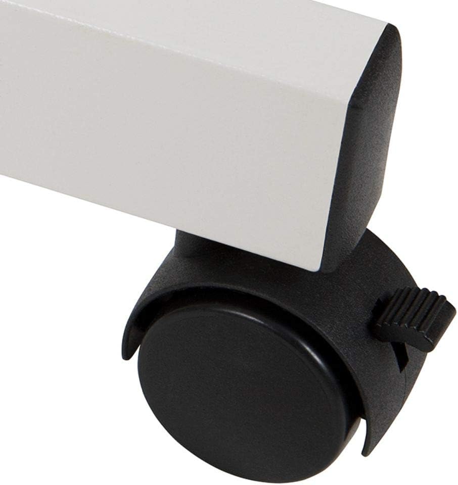 Flash Furniture HERCULES Series Double-Sided Mobile White Board With Pen Tray, 64-3/4inH x 64-1/4inW x 20inD, White