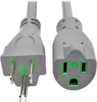 TRIPP LITE Hospital-Grade Power Extension Cord NEMA 5-15P HG to 5-15R HG